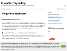 Tablet Screenshot of kilometervergoeding.com